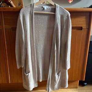 J.Jill Line Open-Front Women's Cardigan